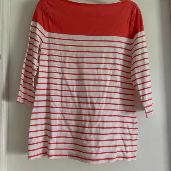 Boat neck 3/4 sleeve Tee - Picture 2 of 2